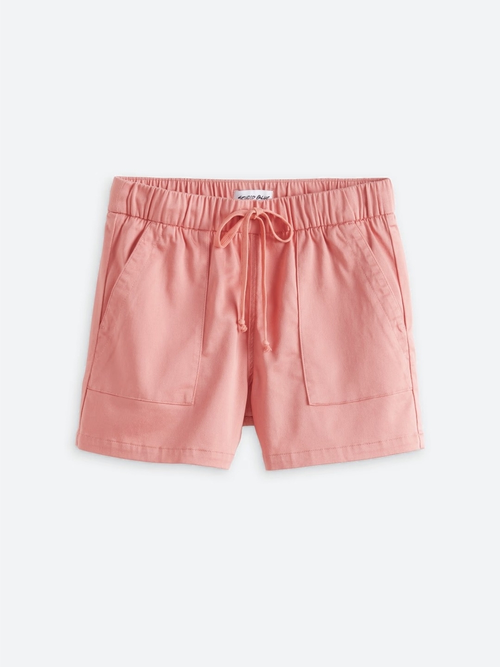 Everyday Drawstring Shorts — Coral Pink